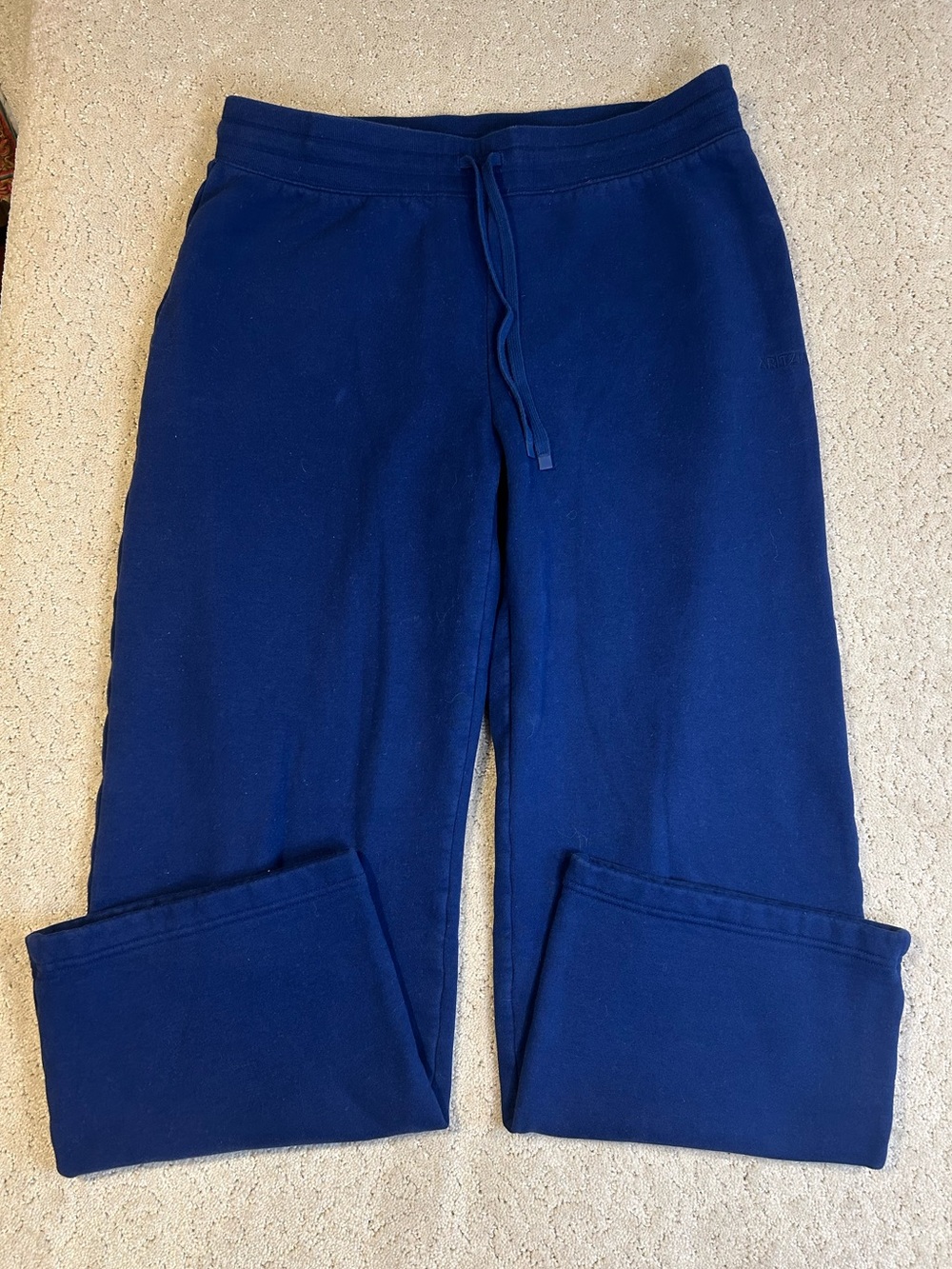 Aritzia Sweatfleece Perfect Fit Sweatpants Womens L Cobalt Blue Straight Leg